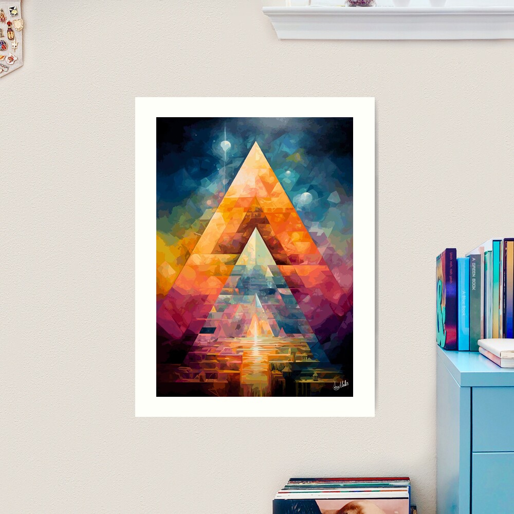 Pyramid of Codes and Secrets - Ink Fist Design - Digital Art, Abstract,  Geometric - ArtPal