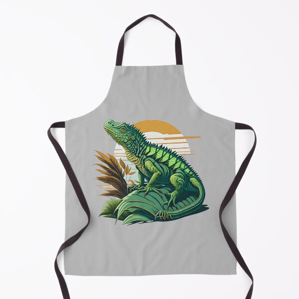 Item preview, Green iguana in a tropical forest designed and sold by davidbomel-Art.