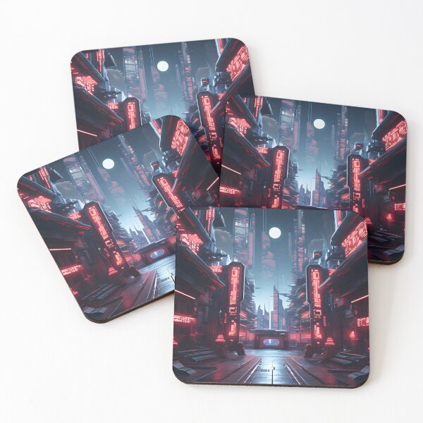 Item preview, Futuristic Cyber Cityscape | Digital Art designed and sold by Shirtastically.