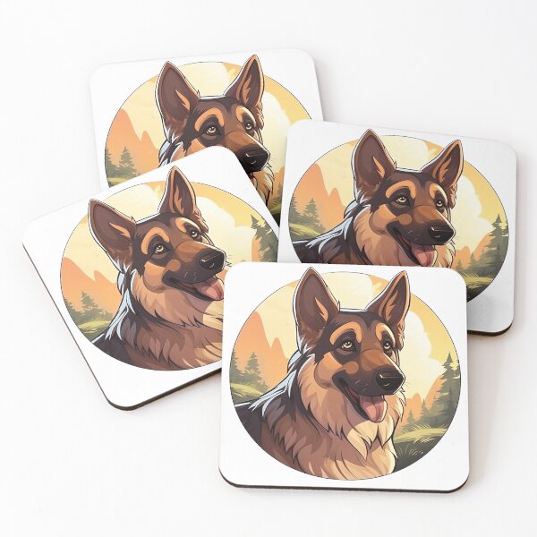 Item preview, Meet 'Luna': Distinguished German Shepherd Icon Amidst Serene Nature designed and sold by Christian Weiss.