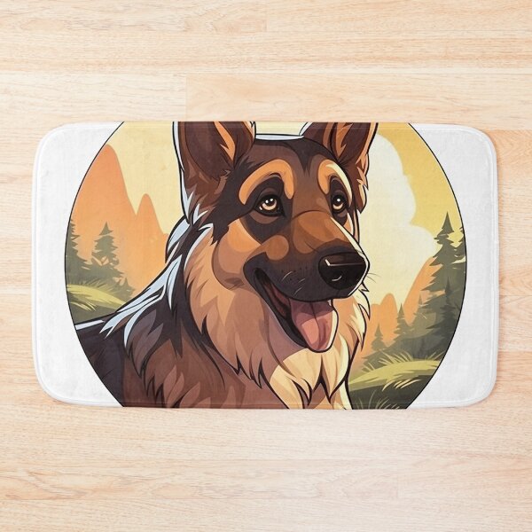 Item preview, Meet 'Luna': Distinguished German Shepherd Icon Amidst Serene Nature designed and sold by Christian Weiss.