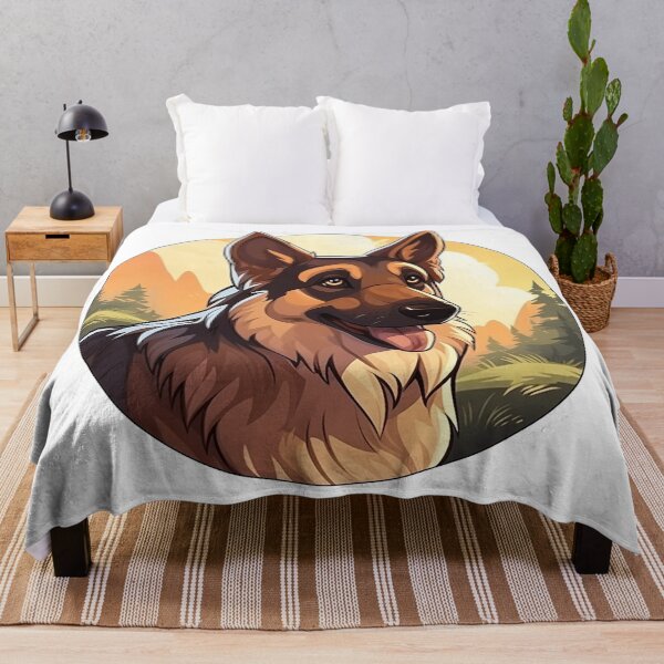 Item preview, Meet 'Luna': Distinguished German Shepherd Icon Amidst Serene Nature designed and sold by Christian Weiss.