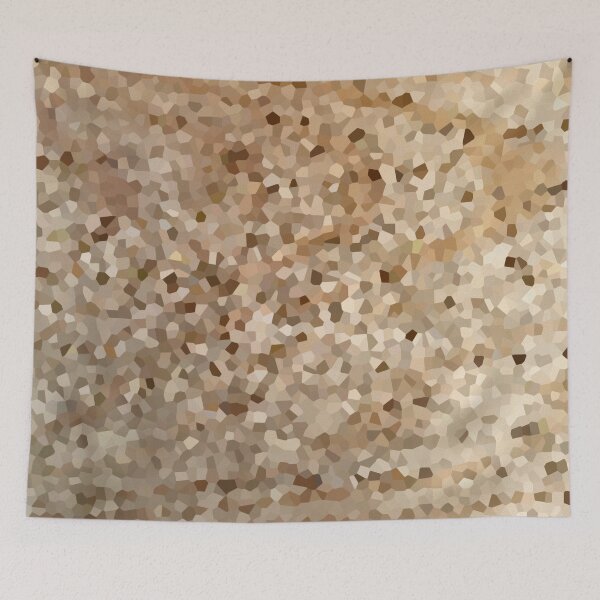Item preview, Brown Mosaic Pattern Light Brown Shades Wood Tree designed and sold by jenmountainen.