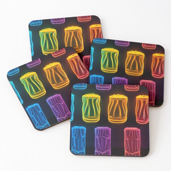 Item preview, "Neon 3D Bright Beer Design" designed and sold by Art-Vortex-fr.
