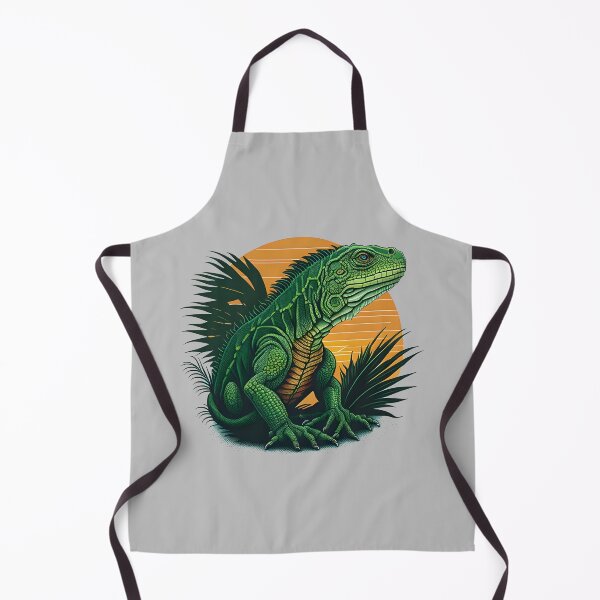 Item preview, Green iguana in a tropical forest designed and sold by davidbomel-Art.