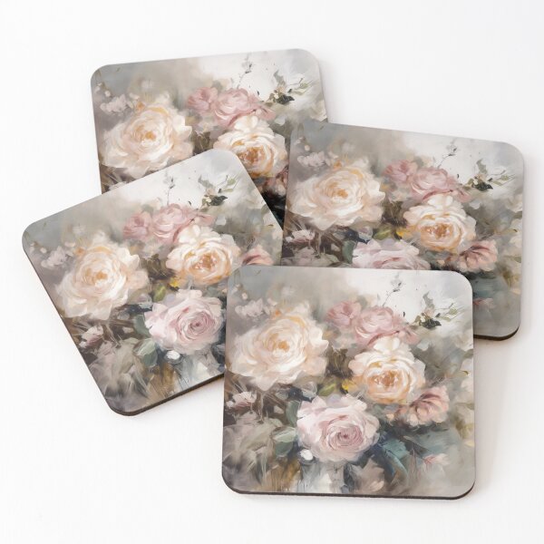 Item preview, Coquette aesthetic vintage painting of a bouquet of flowers designed and sold by Coquette Art.