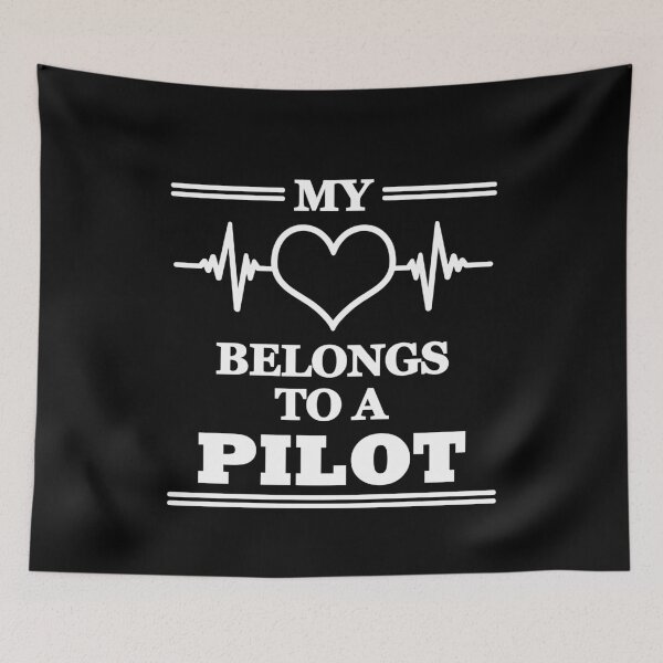 Item preview, My heart belongs to a pilot designed and sold by TrendyDesigns.