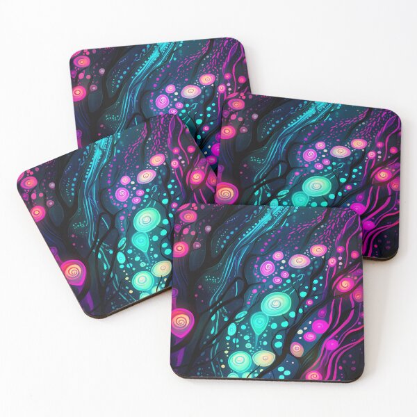 Item preview, "Bioluminescent Neon Minimalist Glow" designed and sold by Art-Vortex-fr.