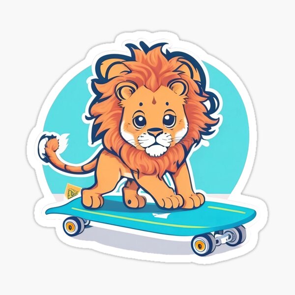 Item preview, LionSkate TechRoar: Playful Futurism Collection designed and sold by hmadan.