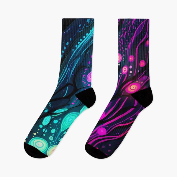 Item preview, "Bioluminescent Neon Minimalist Glow" designed and sold by Art-Vortex-fr.