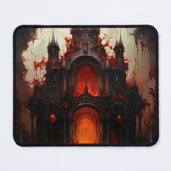 Item preview, Temple of Hell designed and sold by Red Witch Art.