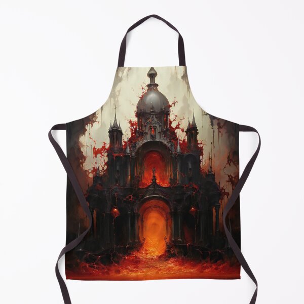 Item preview, Temple of Hell designed and sold by Red Witch Art.