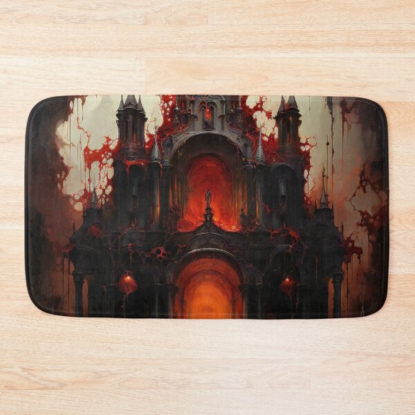 Item preview, Temple of Hell designed and sold by Red Witch Art.