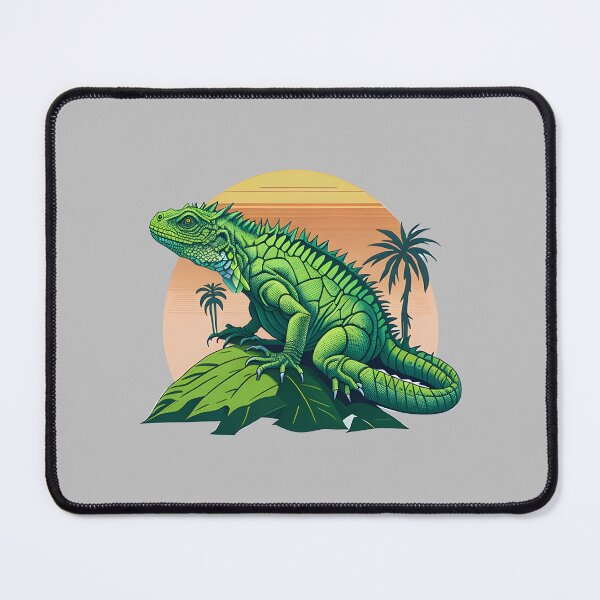 Item preview, Green iguana in a tropical forest designed and sold by davidbomel-Art.