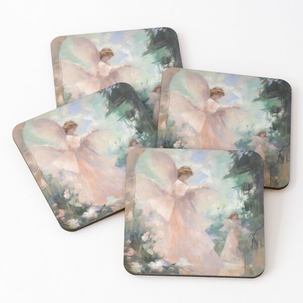 Item preview, Coquette aesthetic vintage painting of an angel designed and sold by Coquette Art.