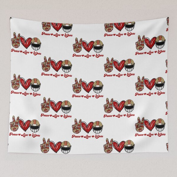 Item preview, Peace Love 49ers - Football Team designed and sold by Aroikawago.