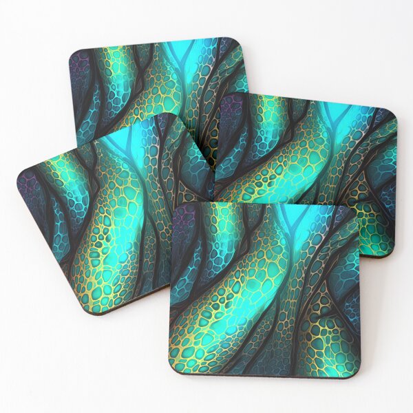 Item preview, "Bioluminescent Neon Minimalist Glow" designed and sold by Art-Vortex-fr.