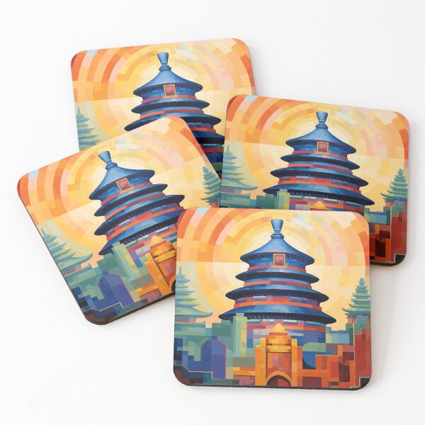 Item preview, Temple of Heaven in Beijing Abstract Art (China) designed and sold by ArsUrbis.