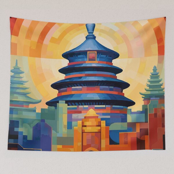 Item preview, Temple of Heaven in Beijing Abstract Art (China) designed and sold by ArsUrbis.