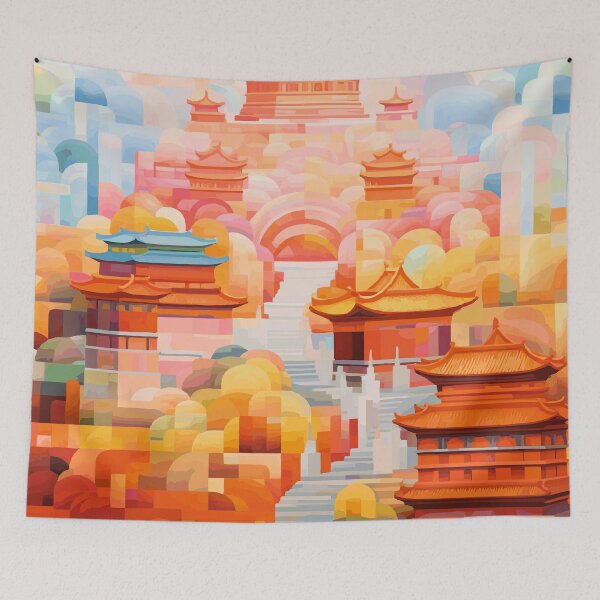 Item preview, Ciudad Prohibida en Beijing Arte Abstracto (China) designed and sold by ArsUrbis.