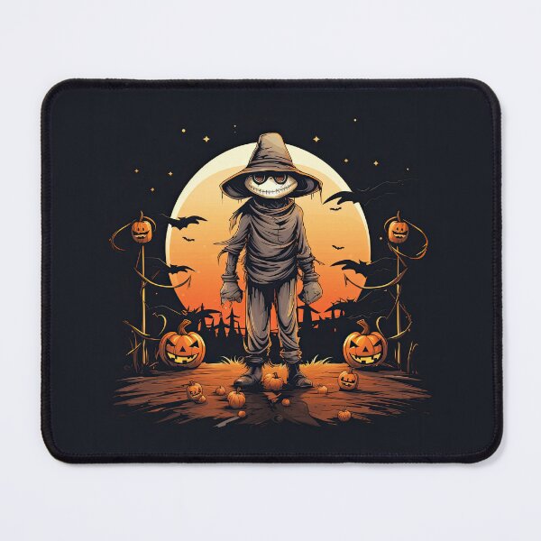 Item preview, Glowing Scarecrow Over Pumpkin Patch on Halloween Night 2 designed and sold by eyestetix.