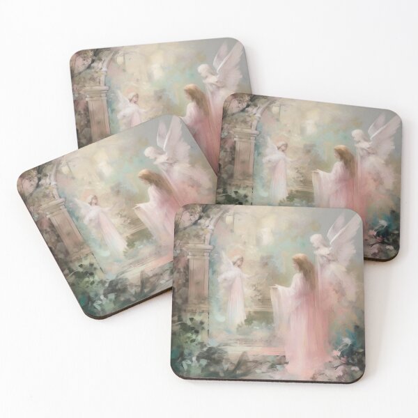 Item preview, Coquette aesthetic vintage painting of an angel designed and sold by Coquette Art.
