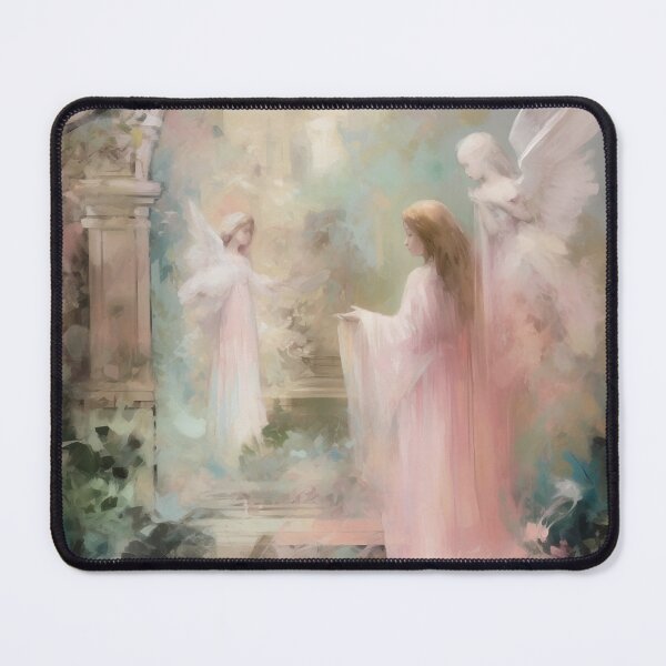 Item preview, Coquette aesthetic vintage painting of an angel designed and sold by Coquette Art.