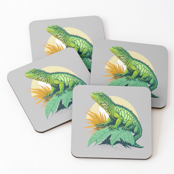 Item preview, Green iguana in a tropical forest designed and sold by davidbomel-Art.