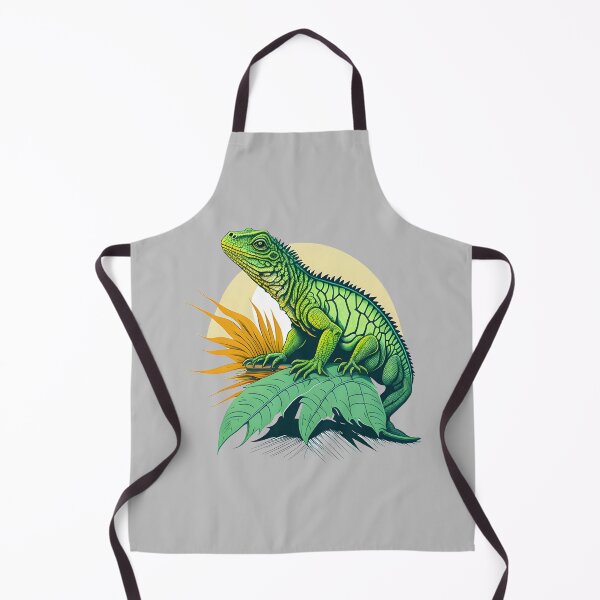 Item preview, Green iguana in a tropical forest designed and sold by davidbomel-Art.
