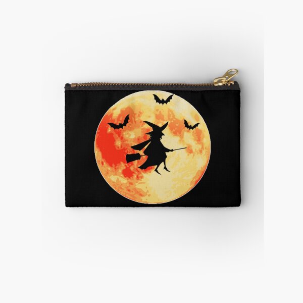 Item preview, Witch Flying On A Broom Full Moon Behind With Bat designed and sold by franktact.