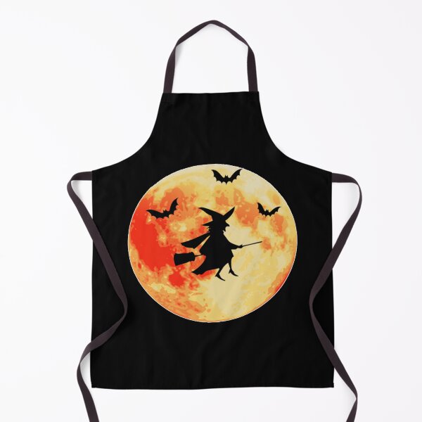 Item preview, Witch Flying On A Broom Full Moon Behind With Bat designed and sold by franktact.