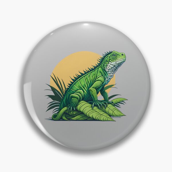 Item preview, Green iguana in a tropical forest designed and sold by davidbomel-Art.