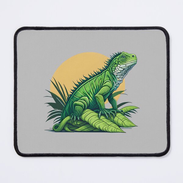 Item preview, Green iguana in a tropical forest designed and sold by davidbomel-Art.