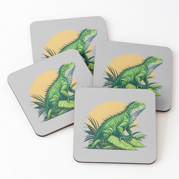 Item preview, Green iguana in a tropical forest designed and sold by davidbomel-Art.