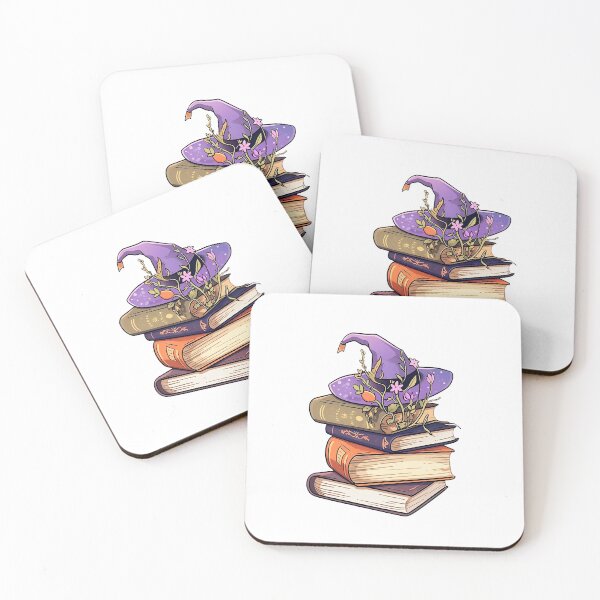 Item preview, Cute Kawaii Witchy Book Stack Spell Books of a Witch designed and sold by CozyKawaiiArt.