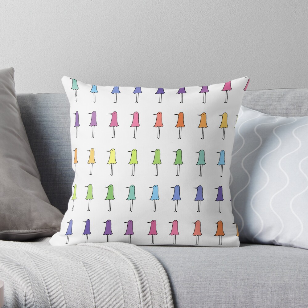 Professional Design Rainbow Punpun Throw Pillow by Mile TP-DVUBT5BT