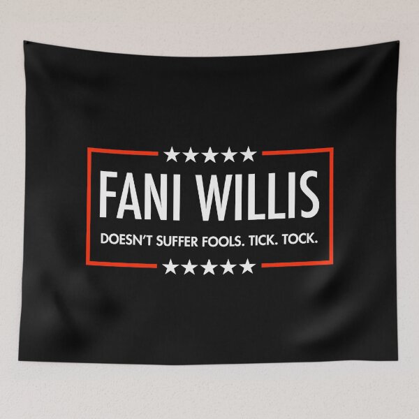 Item preview, Fani Willis - Doesn't Suffer Fools. Tick. Tock. (Black) designed and sold by Thelittlelord.