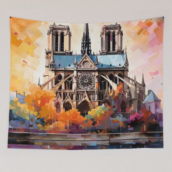 Item preview, Notre Dame Cathedral Abstract Art (France) designed and sold by ArsUrbis.