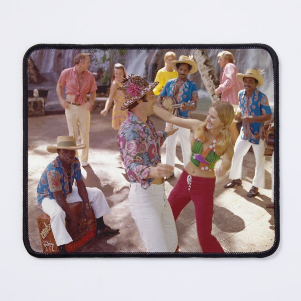 Item preview, Hilton Caribe in the 1960s, Couples Dancing by the Waterfall in San Juan, Puerto Rico designed and sold by aladdincolor.