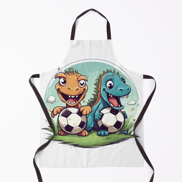 Item preview, Two dinosaurs are playing soccer designed and sold by Shufflezz.