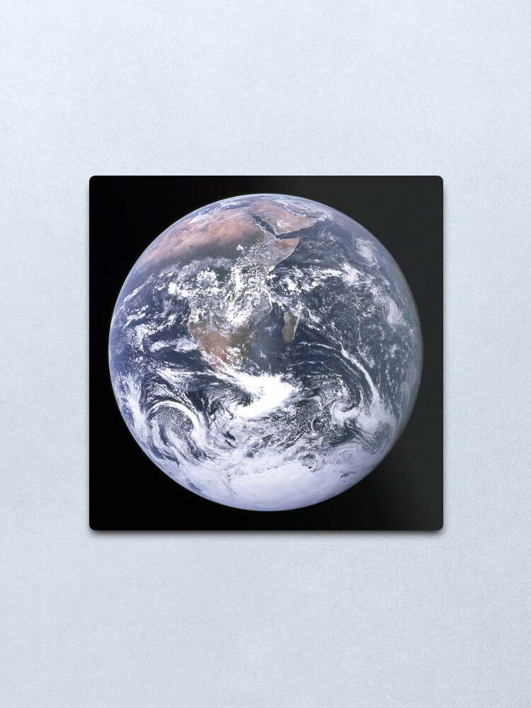 Blue Marble Earth Space Nasa Planet Metal Print By Melvinraju Redbubble