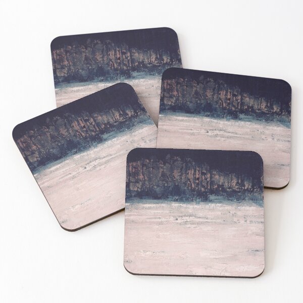 Item preview, Pink navy landscape abstract designed and sold by ElaSzczepaniak.