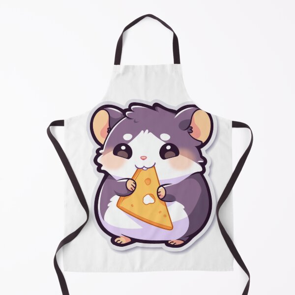 Item preview, Cheese Bliss: Adorable Hamster's Delightful Munch Moment designed and sold by PaintbrushPlace.