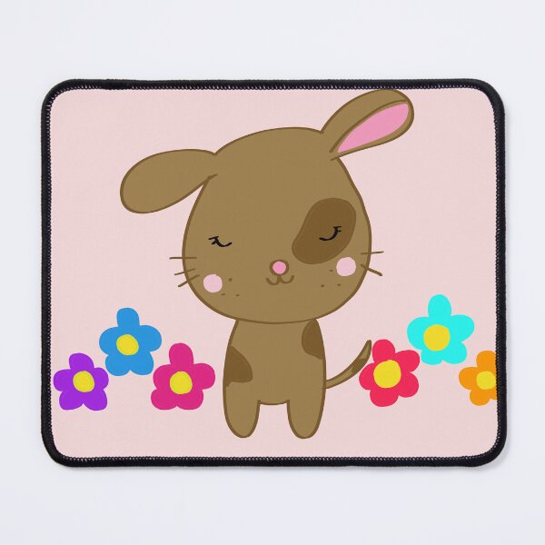 Item preview, Puppy among flowers designed and sold by de-creartique.