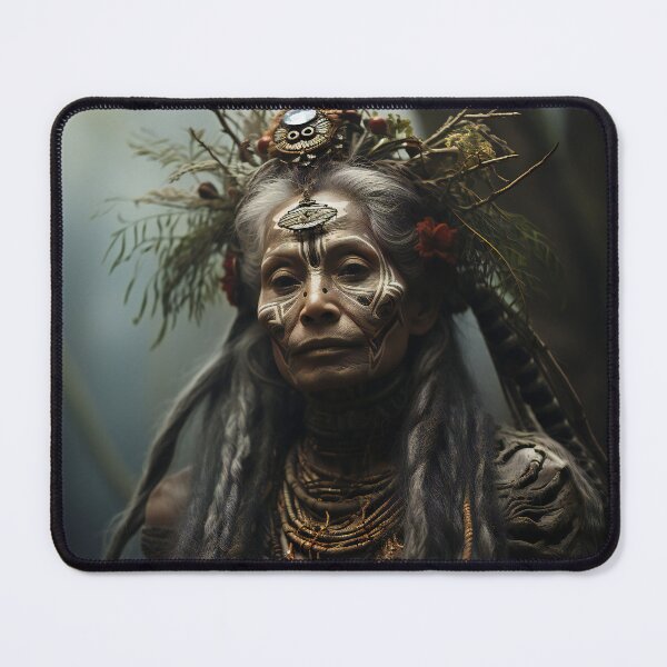 Item preview, Old Shaman Lady designed and sold by Red Witch Art.
