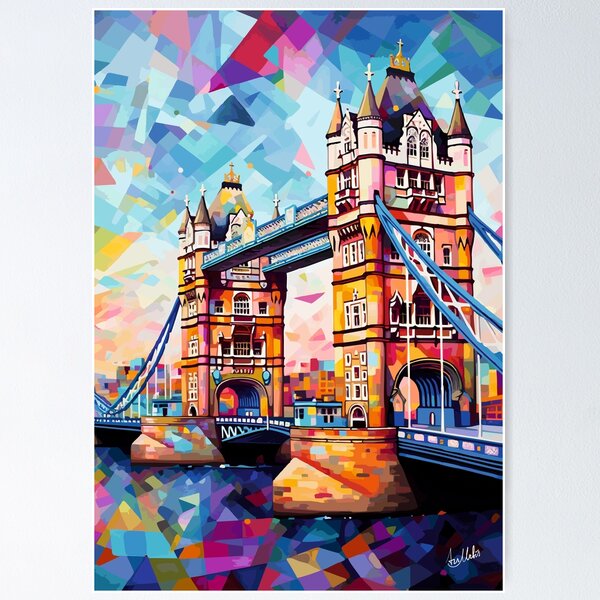 Item preview, Tower Bridge Abstract Art - London designed and sold by ArsUrbis.