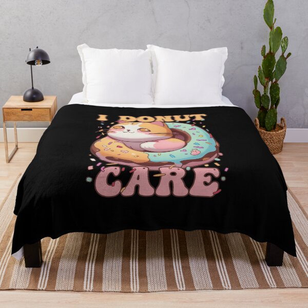 Item preview, Funny Kawaii Cat Donut, I Donut Care designed and sold by Ridaelb.