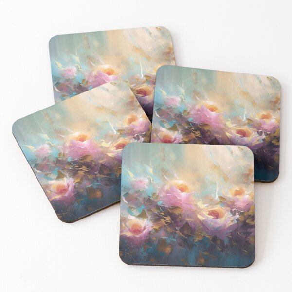 Item preview, Rose garden Impressionism painting 02 designed and sold by Red Witch Art.