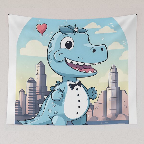 Item preview, an avatar of a baby dinosaur in a wedding suit designed and sold by ArtisimoStudio.