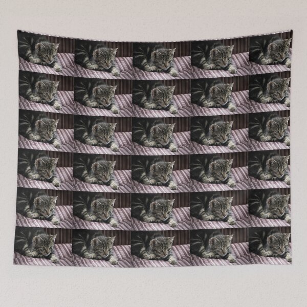 Item preview, Stripy Kitten on a Stripy Chair designed and sold by Imladris01.